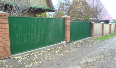 Забор из профнастила в Перми
