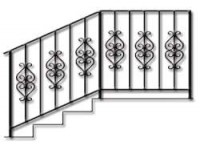 Изготовление и установка кованых перил и ограждений лестниц в Перми