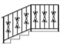 Изготовление и установка кованых перил и ограждений лестниц в Перми
